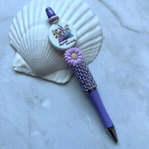 More Books - Book Lover Pen - Rhinestone Sparkly Teacher Gift - Book Themed